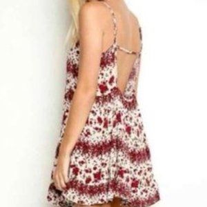 Brandy Melville Rose Floral Print slip dress